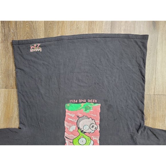 Vintage Invader Zim "Ride The Pig" T-Shirt 2001 Size Adult XL XLarge Cartoon - Picture 2 of 11